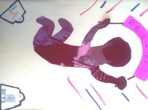 Figure 6 Collage made expressing personal feelings (A5) (Youth Work student, female)